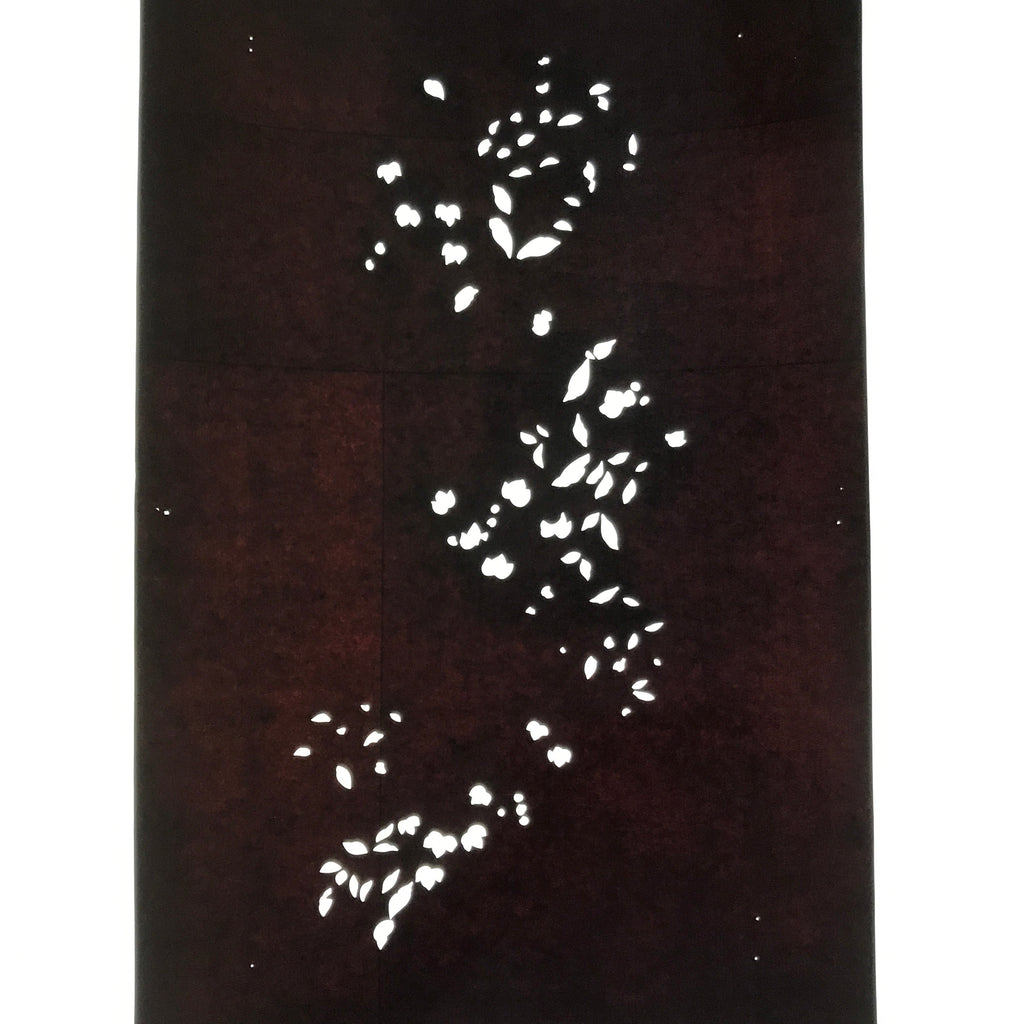 Antique Japanese Katagami Paper Kimono Stencil Katazome Simple Plant Design C956