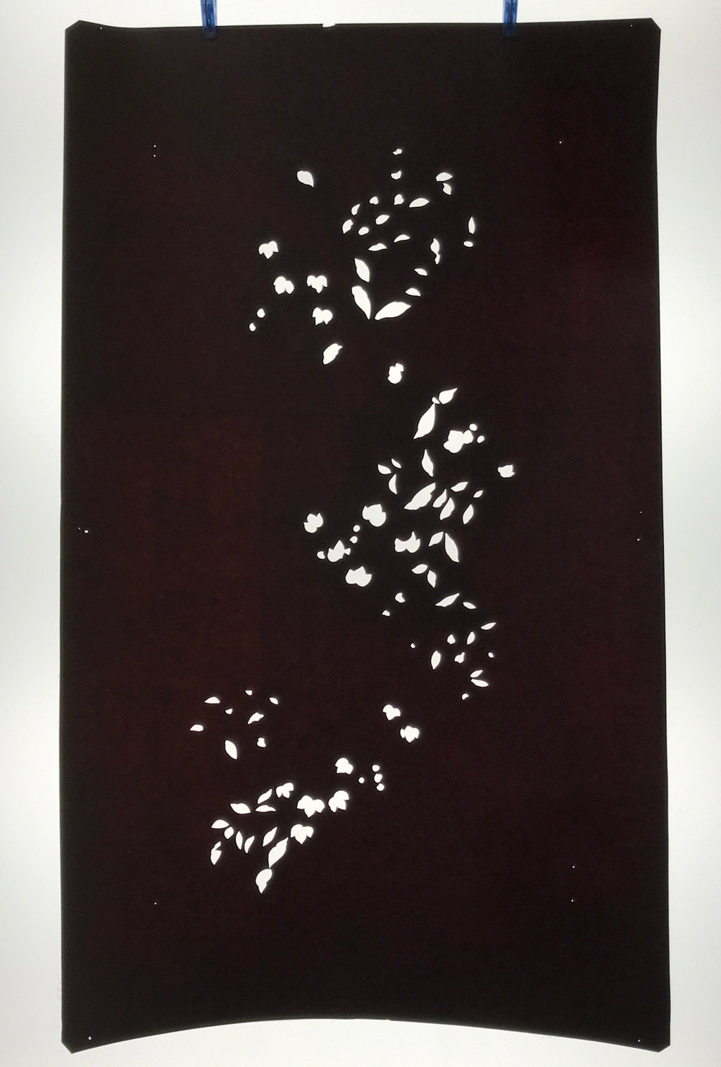 Antique Japanese Katagami Paper Kimono Stencil Katazome Simple Plant Design C956