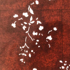 Antique Japanese Katagami Paper Kimono Stencil Katazome Simple Plant Design C957