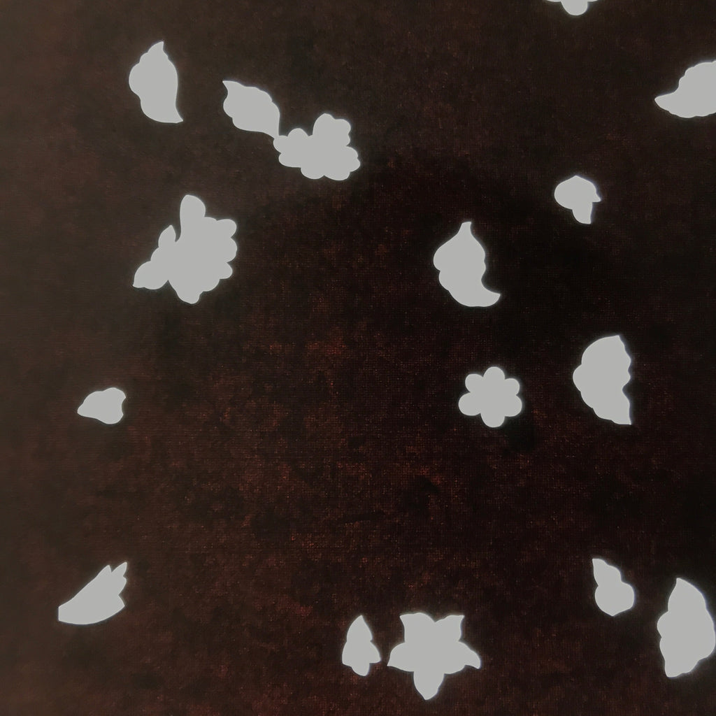 Antique Japanese Katagami Paper Kimono Stencil Katazome Simple Plant Design C959