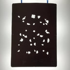 Antique Japanese Katagami Paper Kimono Stencil Katazome Simple Plant Design C959