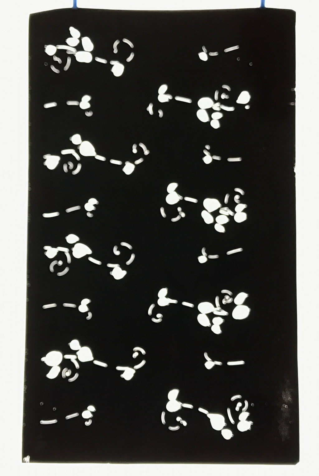 Antique Japanese Katagami Paper Kimono Stencil Katazome Small Plant Leaves C926