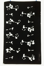 Antique Japanese Katagami Paper Kimono Stencil Katazome Small Plant Leaves C926