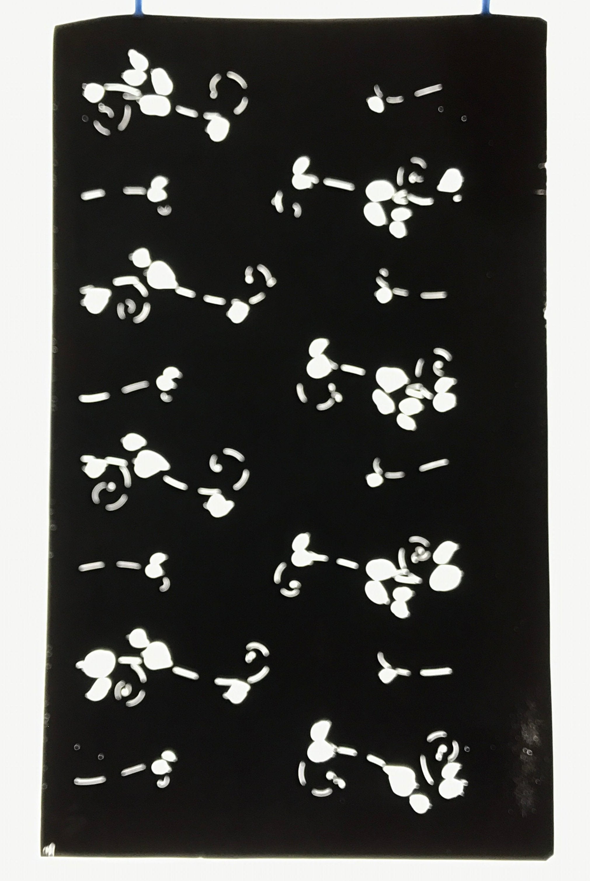 Antique Japanese Katagami Paper Kimono Stencil Katazome Small Plant Leaves C926