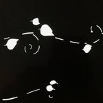 Antique Japanese Katagami Paper Kimono Stencil Katazome Small Plant Leaves C926