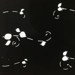 Antique Japanese Katagami Paper Kimono Stencil Katazome Small Plant Leaves C926