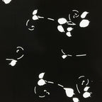Antique Japanese Katagami Paper Kimono Stencil Katazome Small Plant Leaves C926