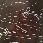 Antique Japanese Katagami Paper Kimono Stencil Katazome Tall Plant Pattern C914