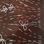 Antique Japanese Katagami Paper Kimono Stencil Katazome Tall Plant Pattern C914