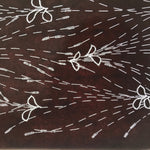 Antique Japanese Katagami Paper Kimono Stencil Katazome Tall Plant Pattern C914