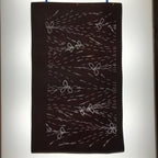 Antique Japanese Katagami Paper Kimono Stencil Katazome Tall Plant Pattern C914
