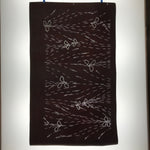 Antique Japanese Katagami Paper Kimono Stencil Katazome Tall Plant Pattern C914