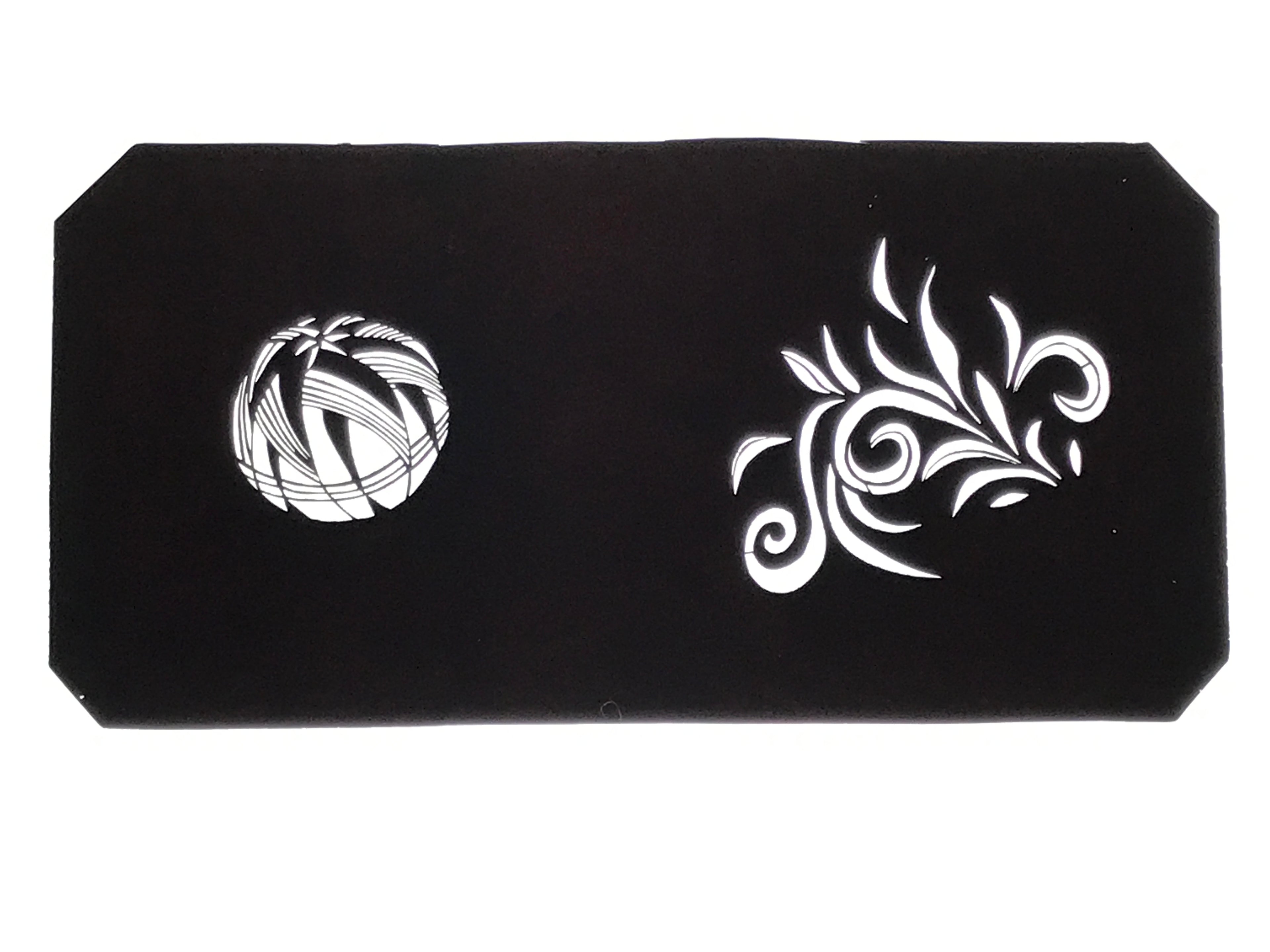 Antique Japanese Katagami Paper Kimono Stencil Katazome Temari Ball Plant A792