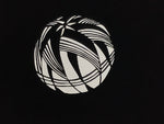 Antique Japanese Katagami Paper Kimono Stencil Katazome Temari Ball Plant A792