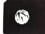 Antique Japanese Katagami Paper Kimono Stencil Katazome Temari Ball Plant A792