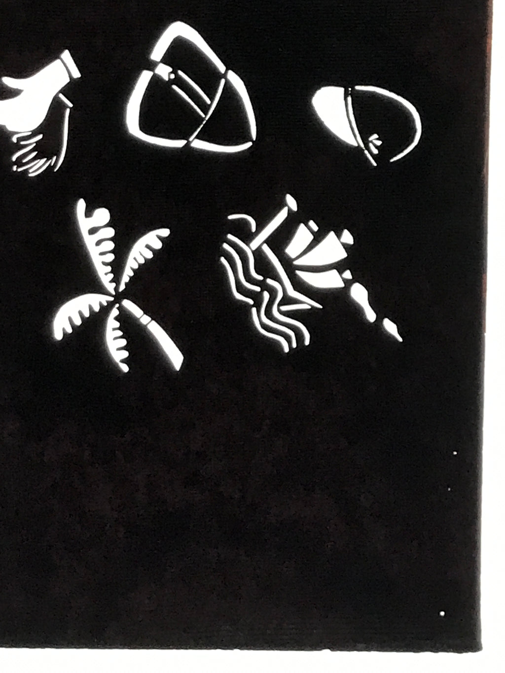 Antique Japanese Katagami Paper Kimono Stencil Katazome Travel Theme Design A802
