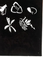 Antique Japanese Katagami Paper Kimono Stencil Katazome Travel Theme Design A802