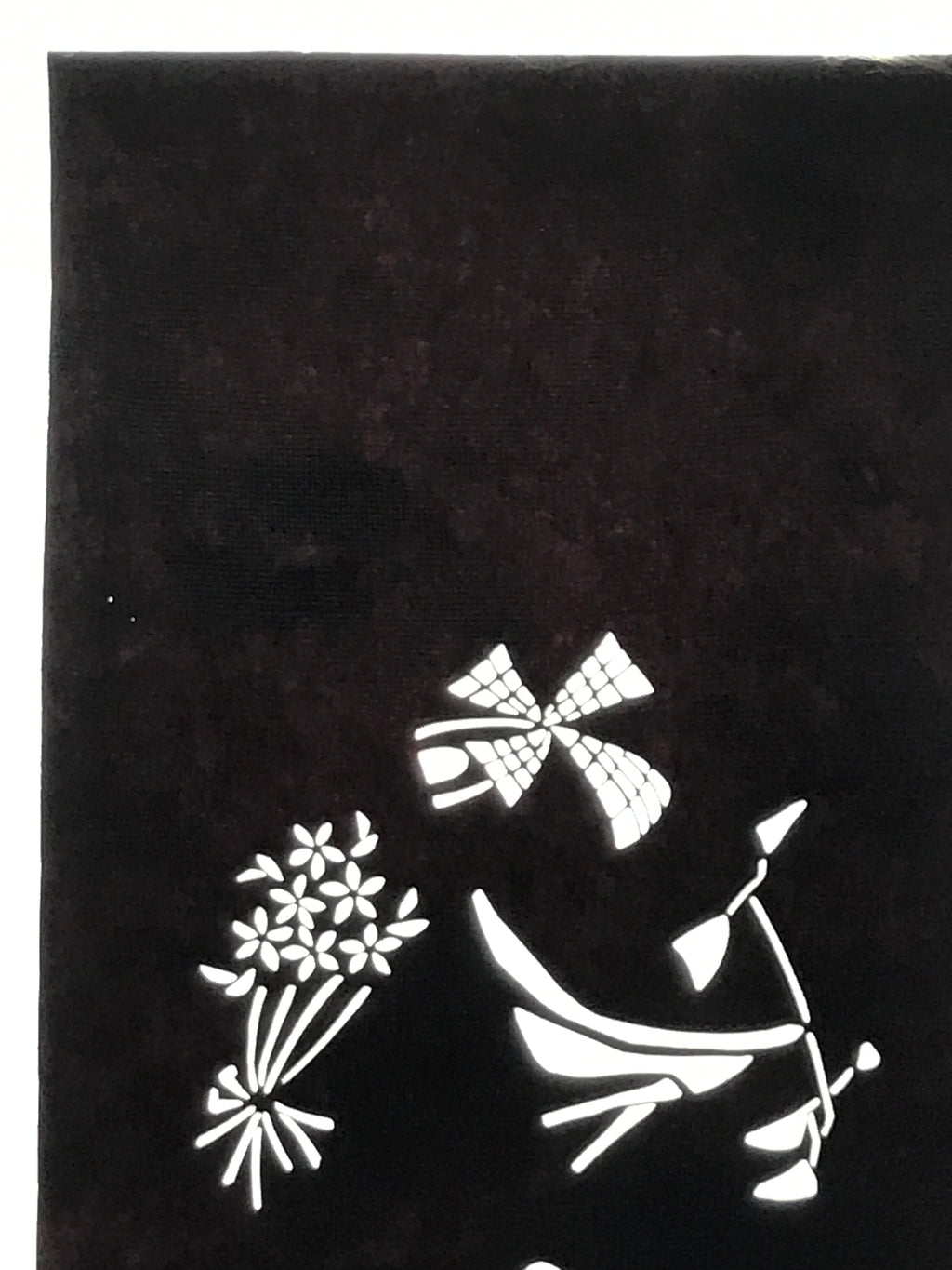 Antique Japanese Katagami Paper Kimono Stencil Katazome Travel Theme Design A802