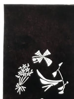 Antique Japanese Katagami Paper Kimono Stencil Katazome Travel Theme Design A802