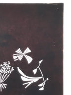 Antique Japanese Katagami Paper Kimono Stencil Katazome Travel Theme Design A802