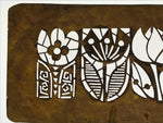Antique Japanese Katagami Paper Kimono Stencil Katazome Tulip Flower Design A772