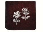 Antique Japanese Katagami Paper Kimono Stencil Katazome Two Roses Bara A797
