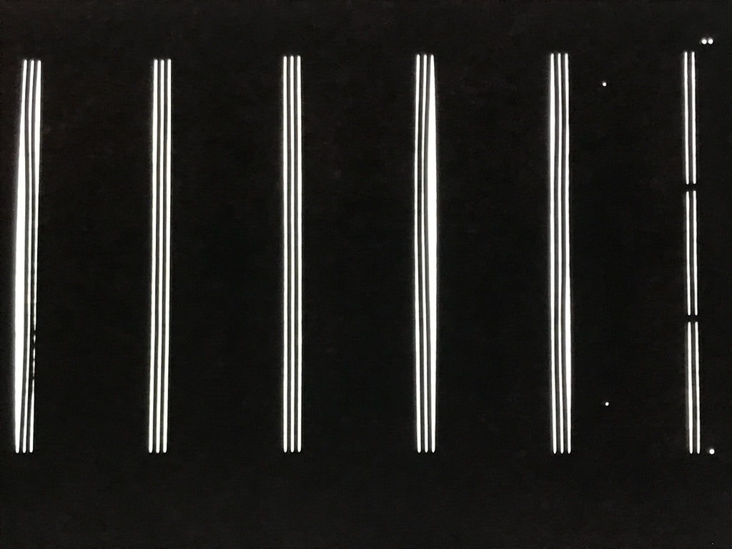 Antique Japanese Katagami Paper Kimono Stencil Katazome Vertical Lines A834