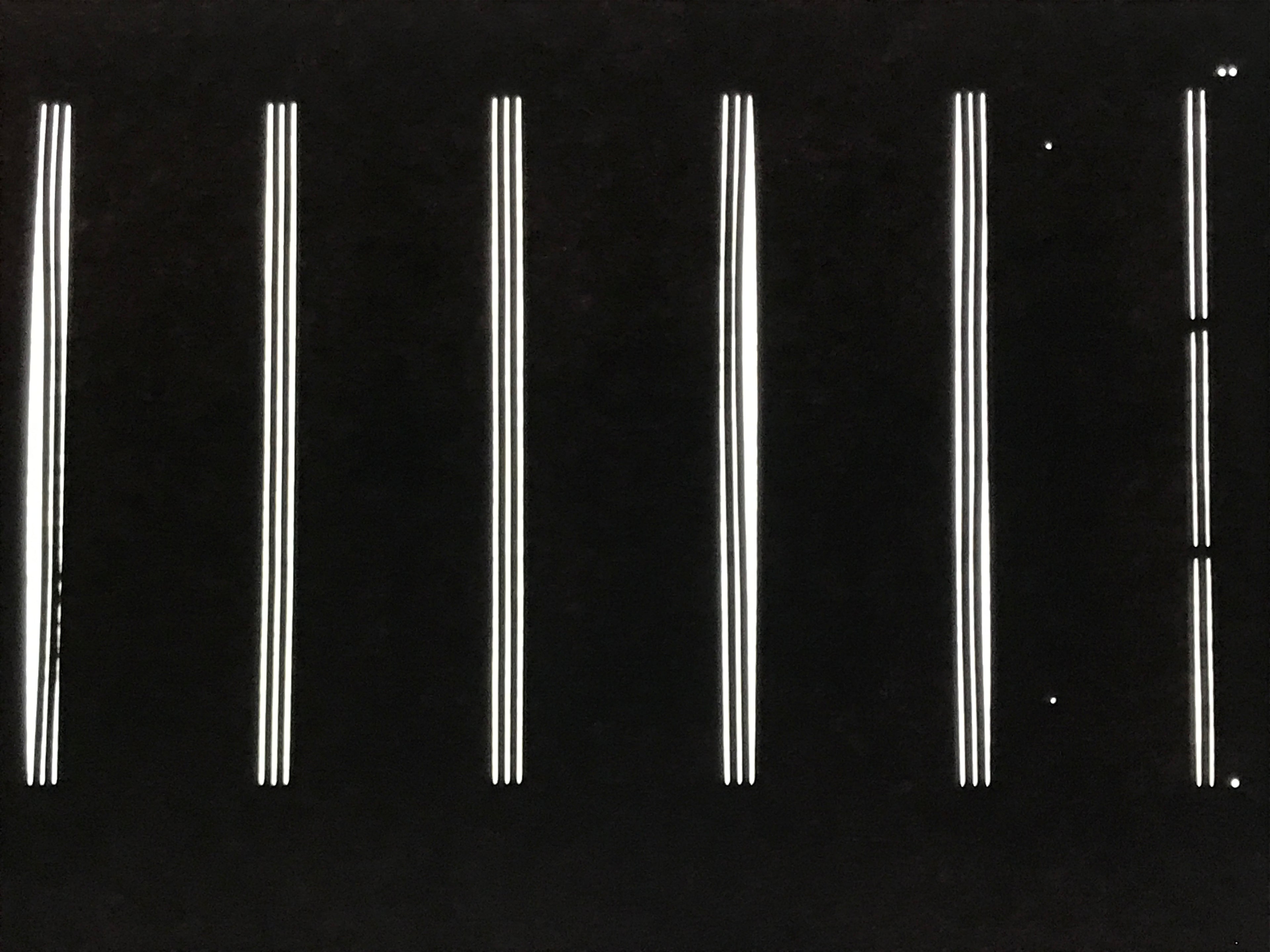 Antique Japanese Katagami Paper Kimono Stencil Katazome Vertical Lines A834