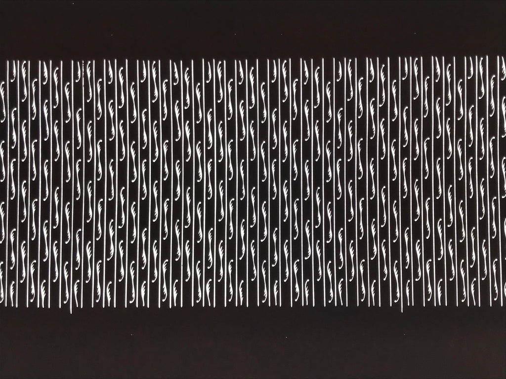 Antique Japanese Katagami Paper Kimono Stencil Katazome Vertical Lines A843