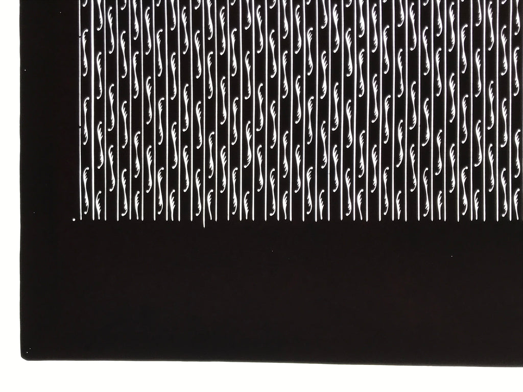 Antique Japanese Katagami Paper Kimono Stencil Katazome Vertical Lines A843