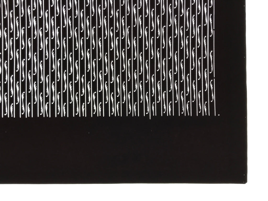 Antique Japanese Katagami Paper Kimono Stencil Katazome Vertical Lines A843