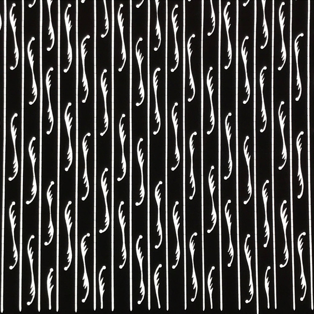 Antique Japanese Katagami Paper Kimono Stencil Katazome Vertical Lines A843