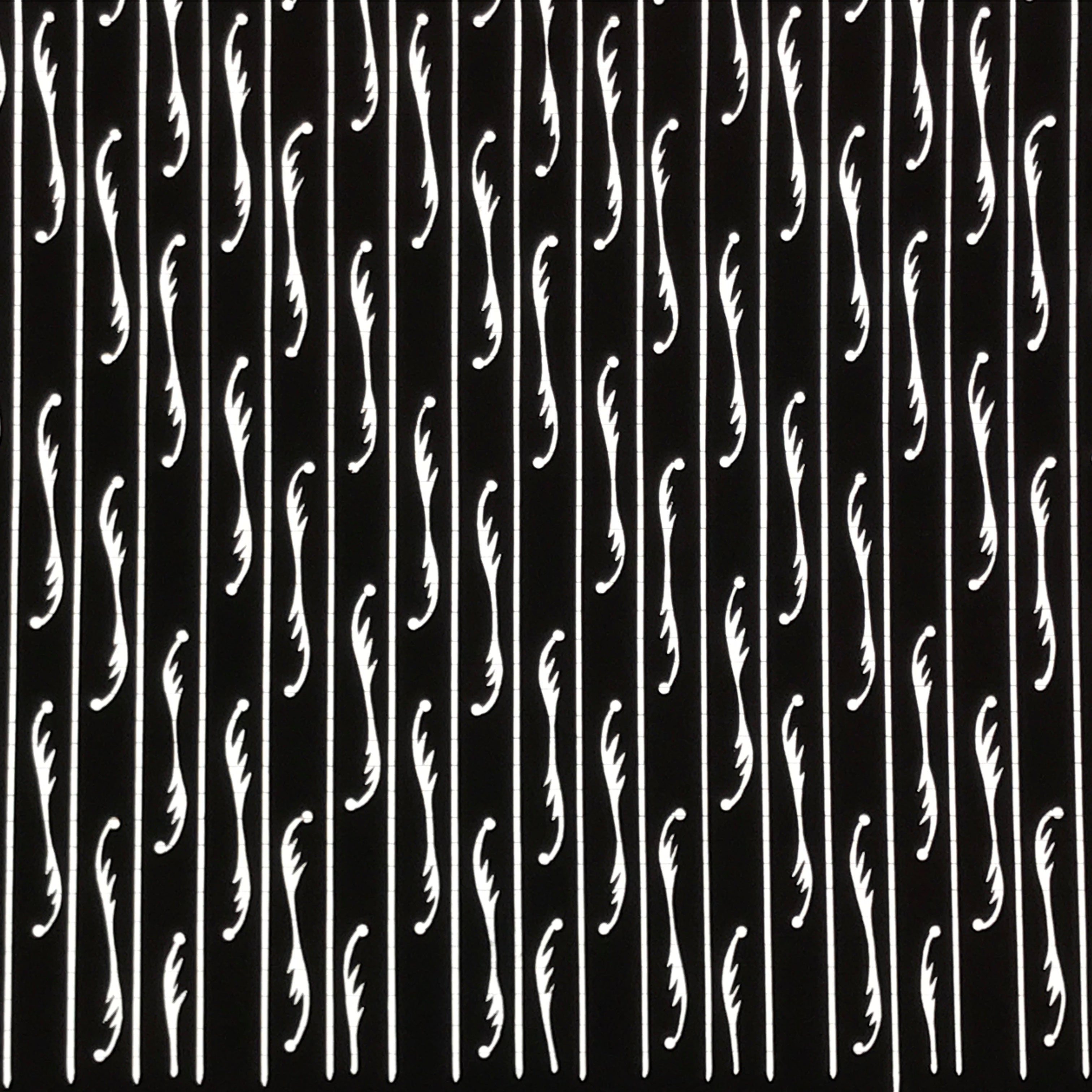 Antique Japanese Katagami Paper Kimono Stencil Katazome Vertical Lines A843