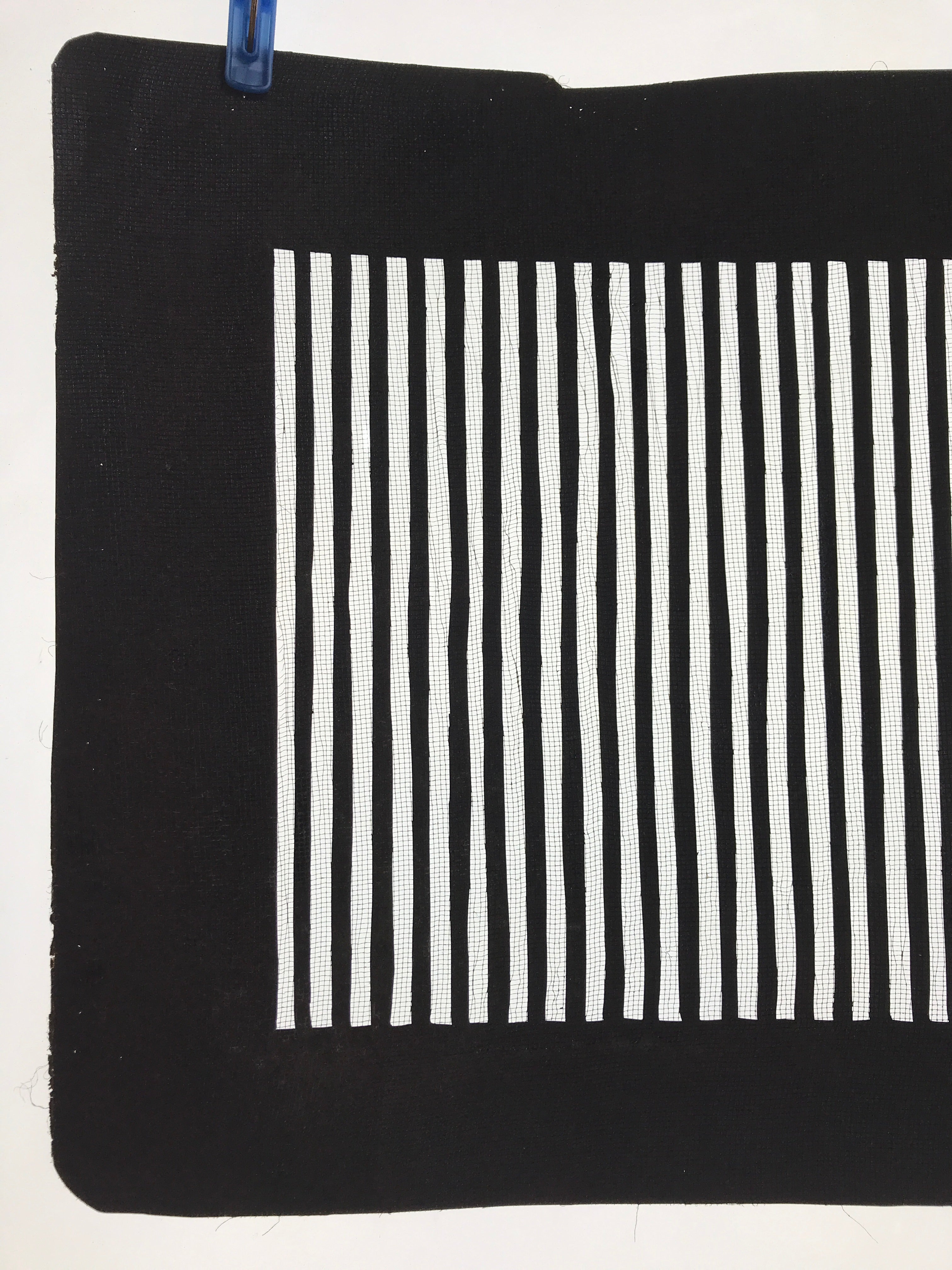 Antique Japanese Katagami Paper Kimono Stencil Katazome Vertical Stripes A648