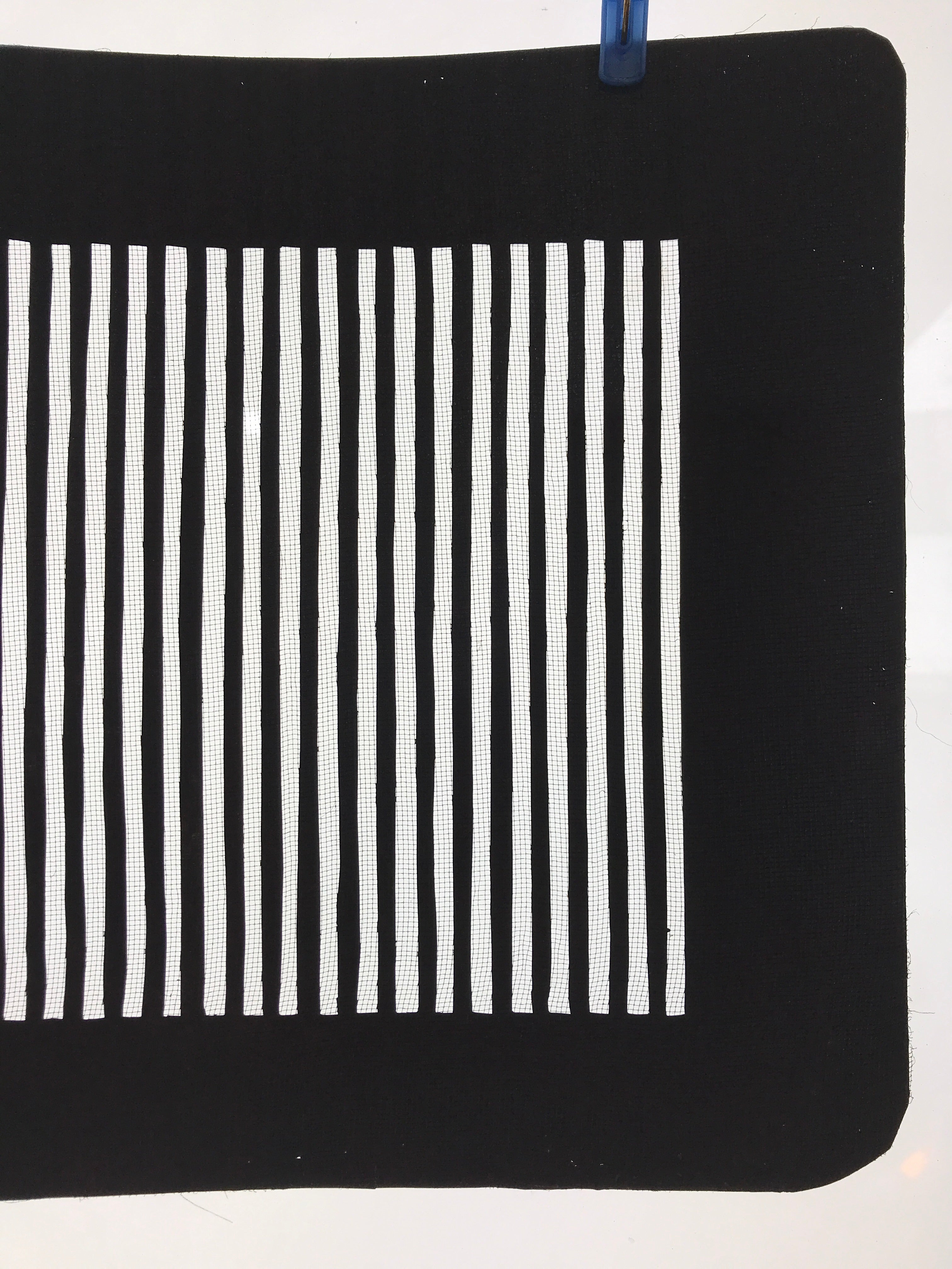 Antique Japanese Katagami Paper Kimono Stencil Katazome Vertical Stripes A648