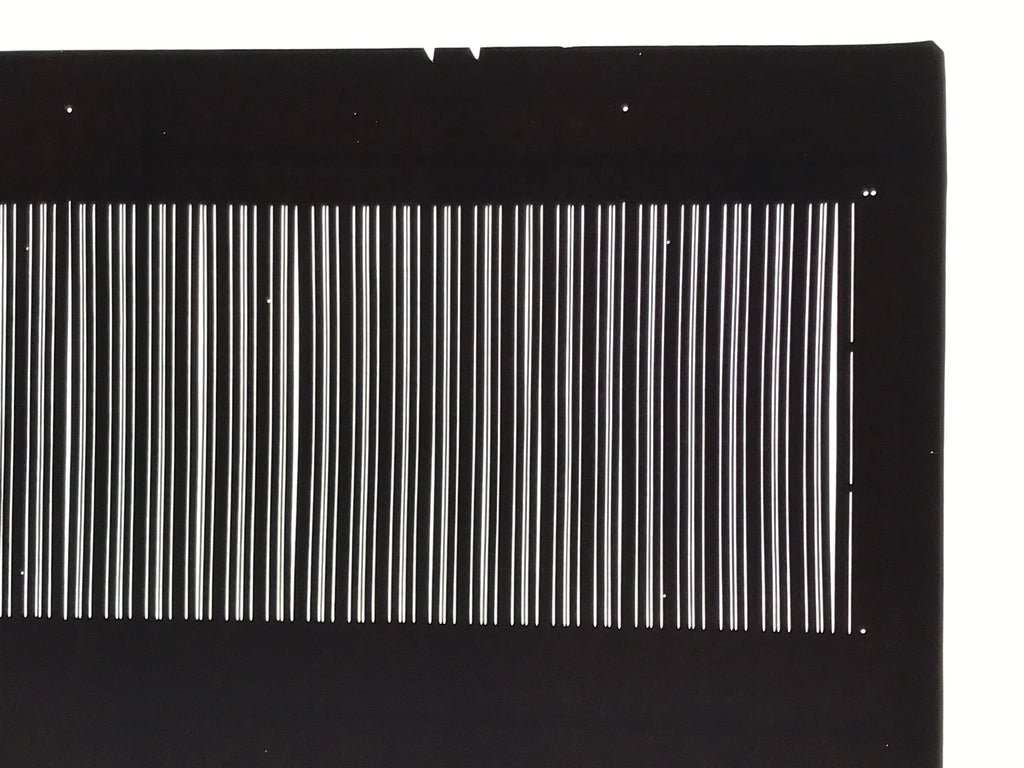 Antique Japanese Katagami Paper Kimono Stencil Katazome Vertical Stripes A869