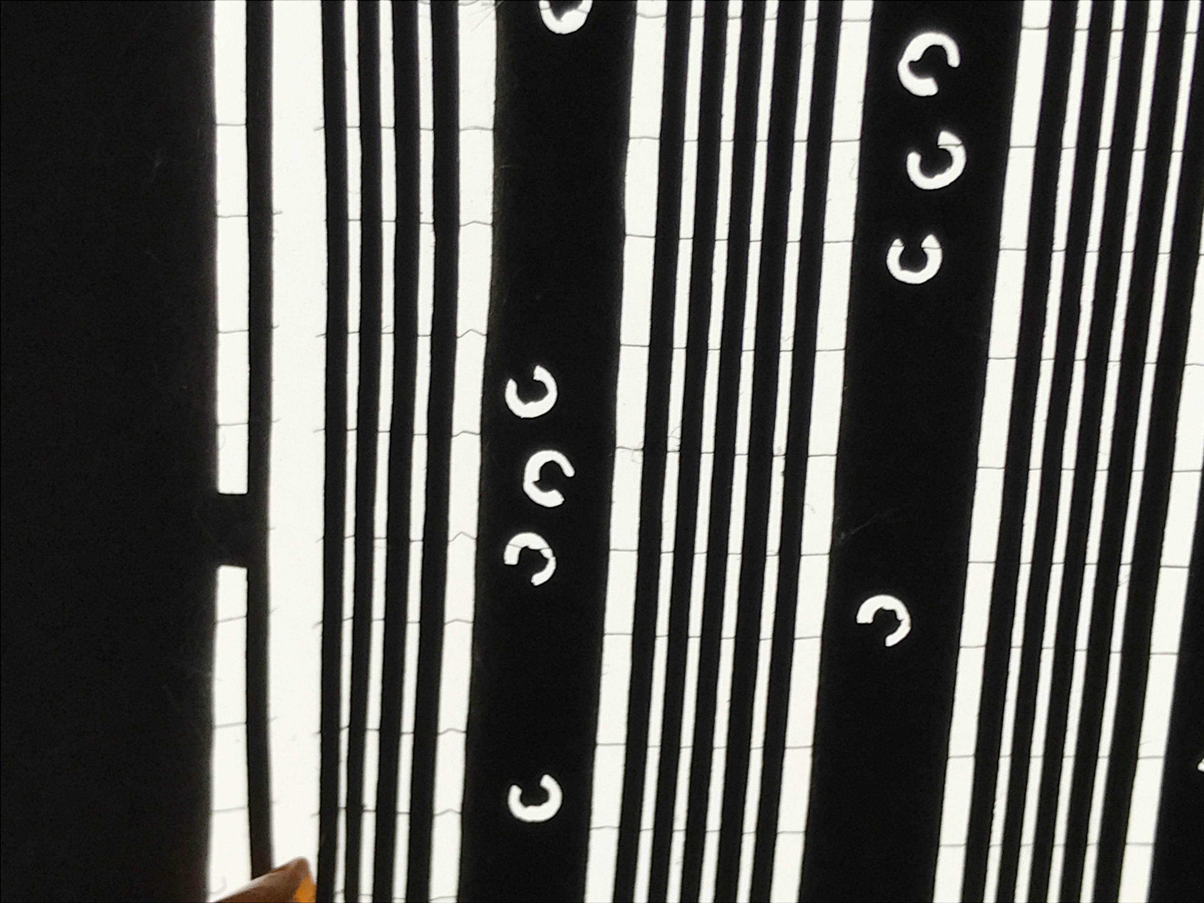 Antique Japanese Katagami Paper Kimono Stencil Katazome Vertical Stripes A884