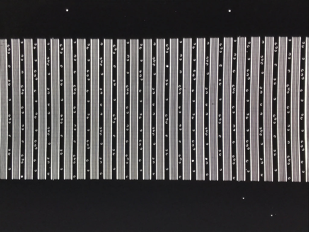 Antique Japanese Katagami Paper Kimono Stencil Katazome Vertical Stripes A884