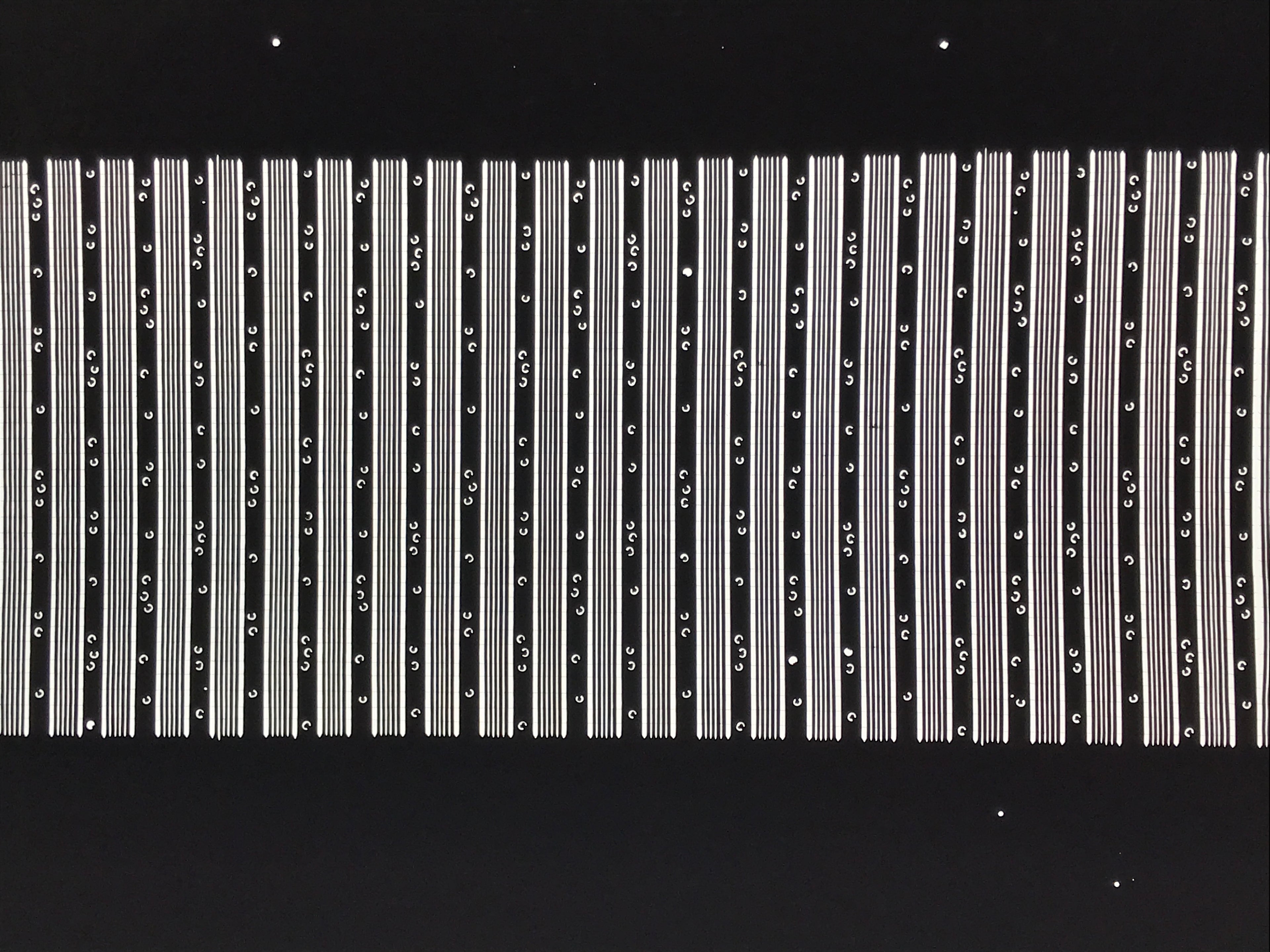 Antique Japanese Katagami Paper Kimono Stencil Katazome Vertical Stripes A884