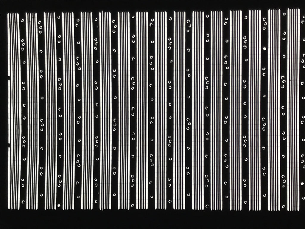 Antique Japanese Katagami Paper Kimono Stencil Katazome Vertical Stripes A884