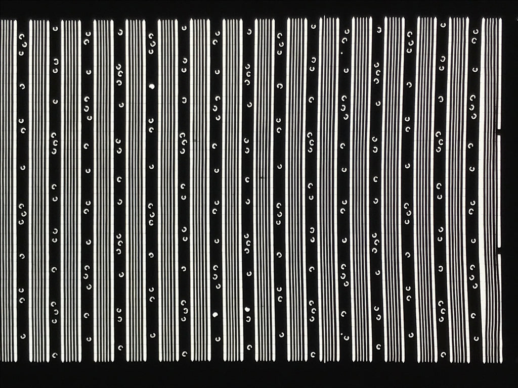 Antique Japanese Katagami Paper Kimono Stencil Katazome Vertical Stripes A884