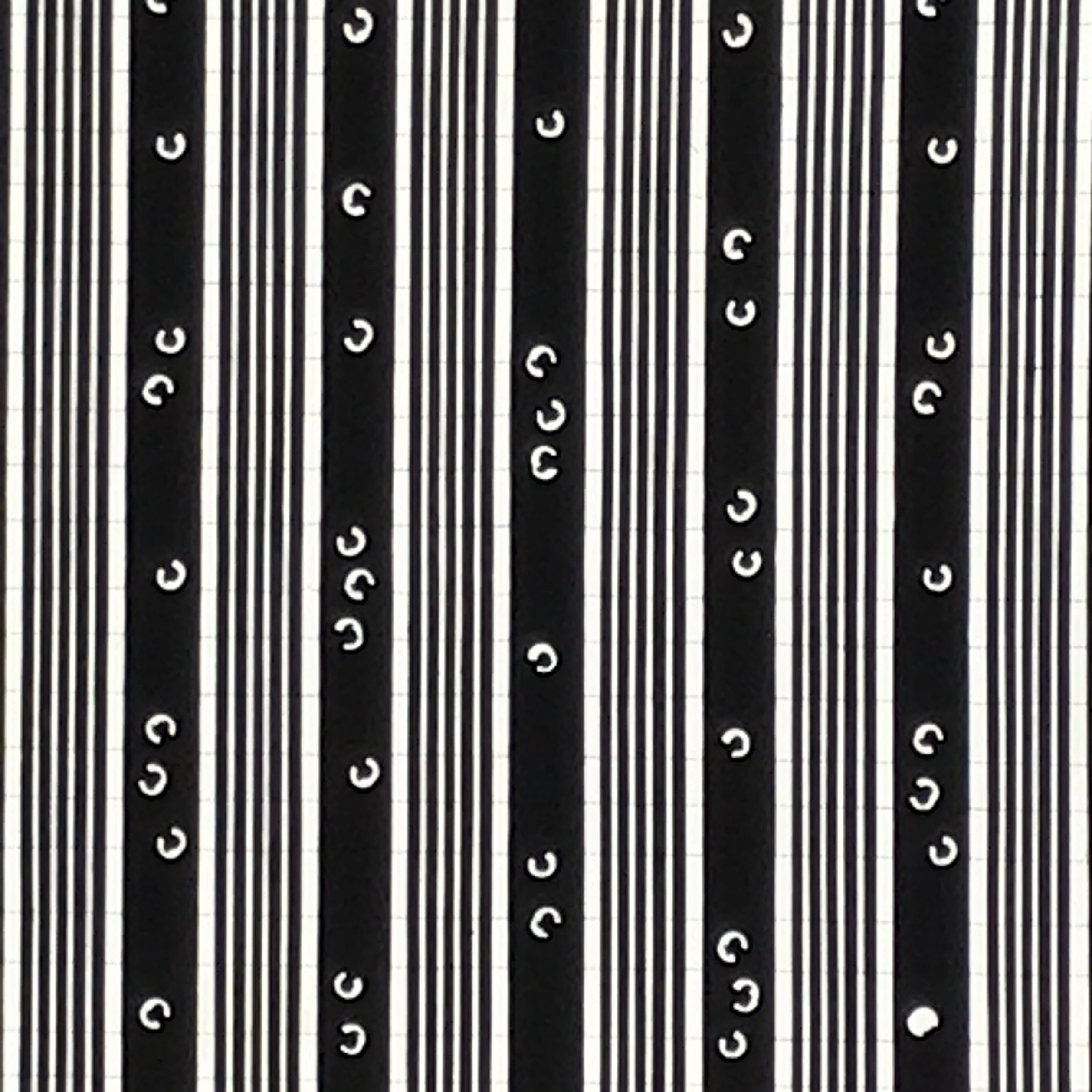 Antique Japanese Katagami Paper Kimono Stencil Katazome Vertical Stripes A884