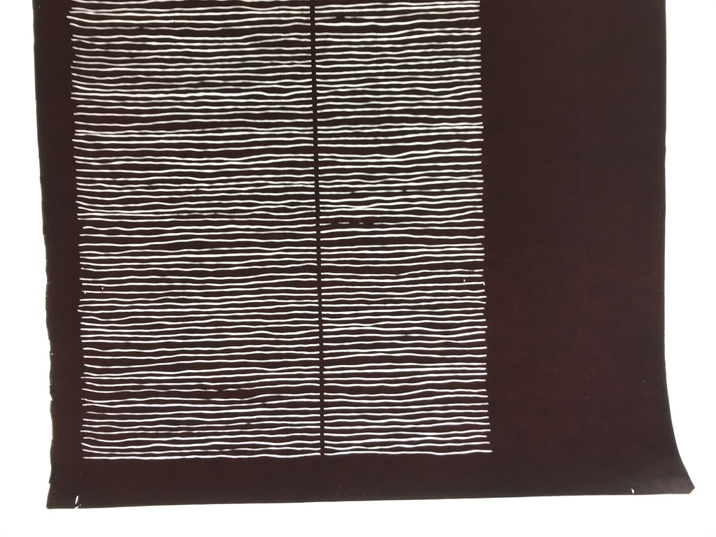 Antique Japanese Katagami Paper Kimono Stencil Katazome Wavy Stripe Pattern C897