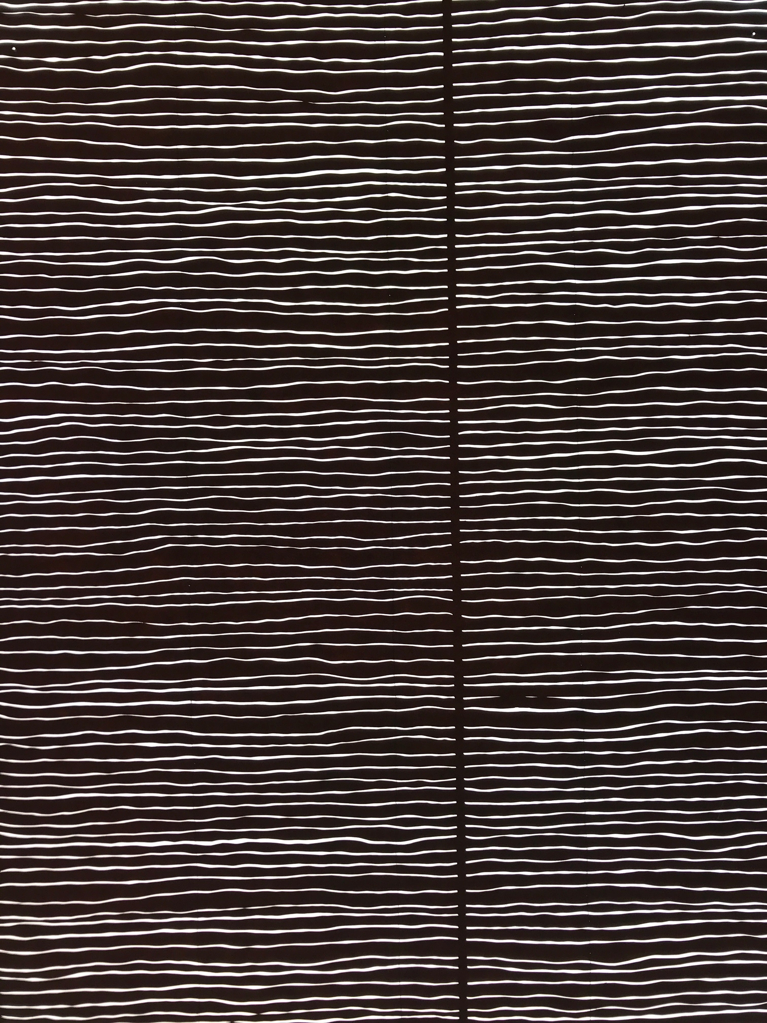 Antique Japanese Katagami Paper Kimono Stencil Katazome Wavy Stripe Pattern C897