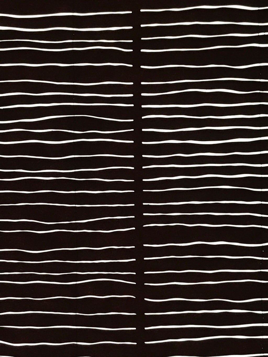 Antique Japanese Katagami Paper Kimono Stencil Katazome Wavy Stripe Pattern C897