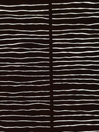 Antique Japanese Katagami Paper Kimono Stencil Katazome Wavy Stripe Pattern C897