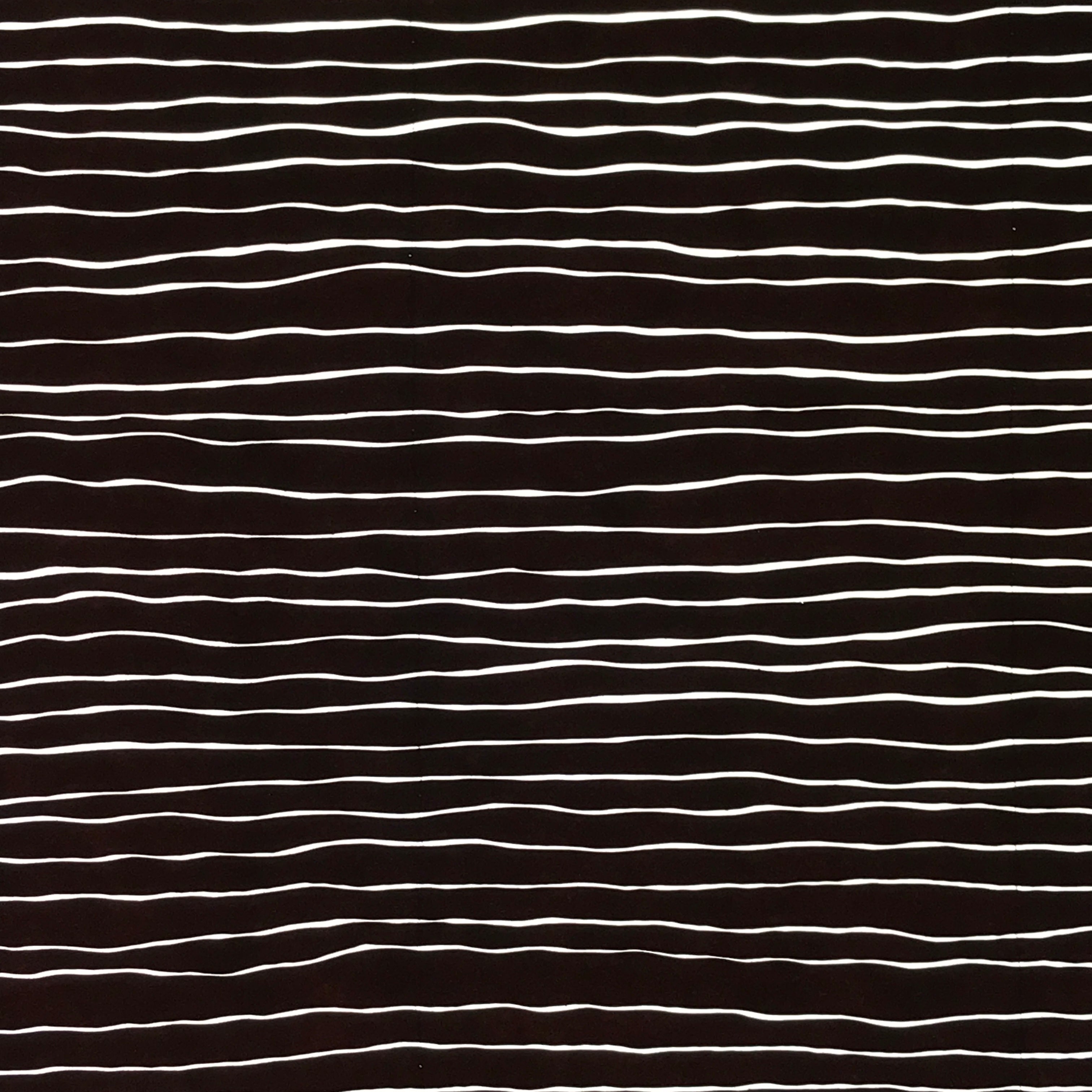 Antique Japanese Katagami Paper Kimono Stencil Katazome Wavy Stripe Pattern C897