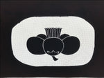 Antique Japanese Katagami Paper Kimono Stencil Ume Plum Blossom Kamon Crest A760