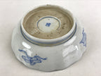 Antique Japanese Koimari Bowl Blue Sometsuke Floral Pattern Shishi Lion PY325