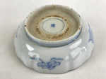 Antique Japanese Koimari Bowl Blue Sometsuke Floral Pattern Shishi Lion PY328